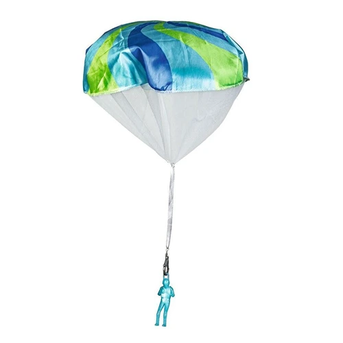 Educatief STEM speelgoed parachutist om natuurkunde en luchtweerstand te leren