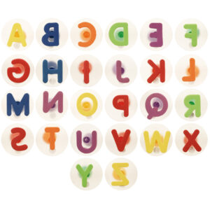 Eduplay Grote Letterstempels set van 26 stuks met reuze alfabetstempels voor spelend leren lezen en schrijven door kinderen vanaf 3 jaar.