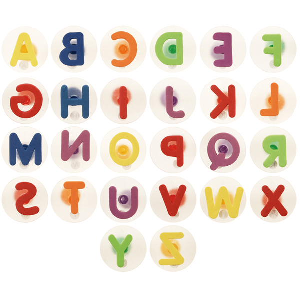 Eduplay Grote Letterstempels set van 26 stuks met reuze alfabetstempels voor spelend leren lezen en schrijven door kinderen vanaf 3 jaar.