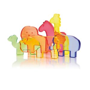 De set wilde dieren van eduplay op de lichtafel