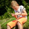 Huckleberry kinder vishengel van Kikkerland voor buiten spelen