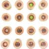 small-foot-memory-spel-rupsje-nooitgenoeg Bovenaanzicht van de potjes met inhoud van het spel rupsje nooitgenoeg