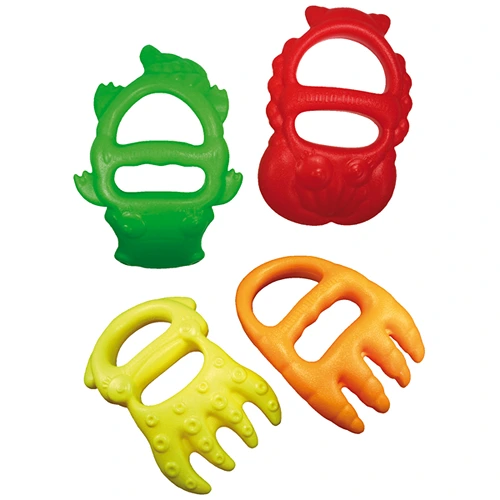 Eduplay-zand-graver-motorisch-zandspeelgoed De 4 vrolijk gekleurde gravers van Eduplay te koop bij Het Speellab