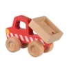 Houten goki kiepwagen bouwvoertuig voor laden, rijden en lossen